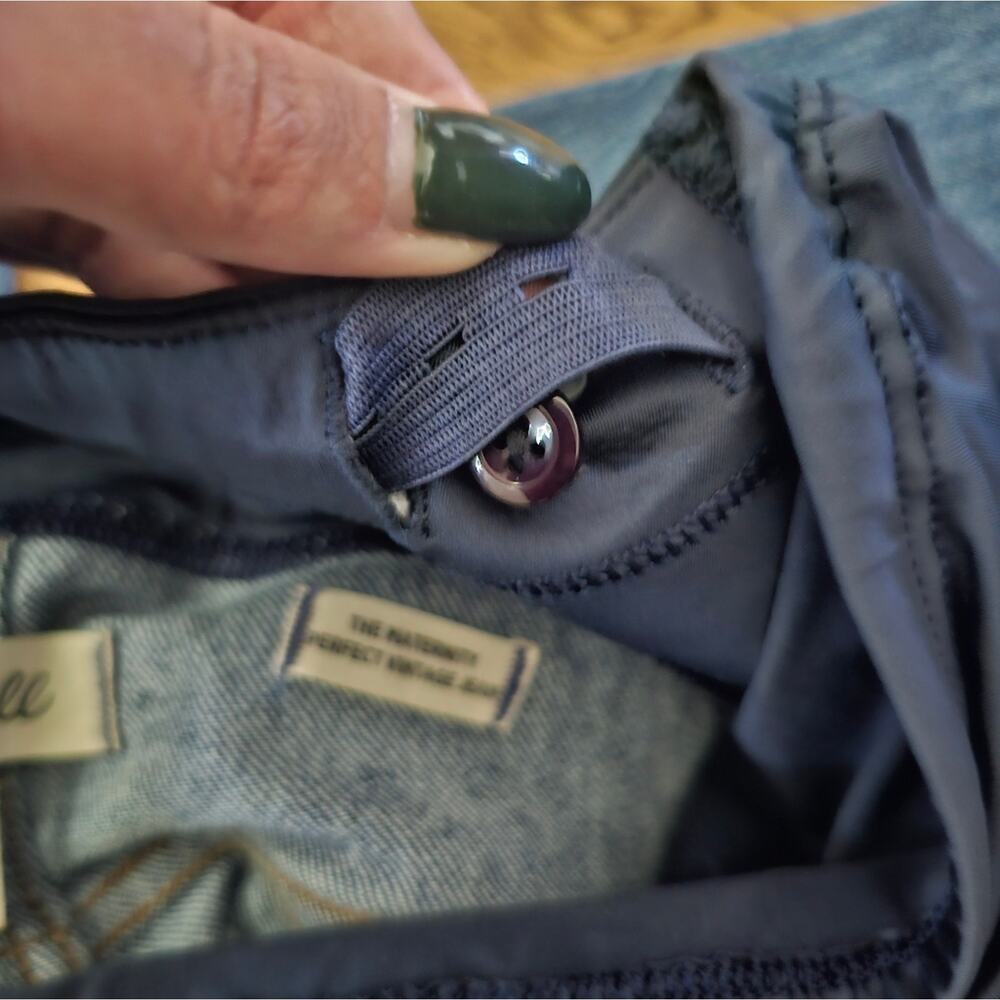 Madewell The Maternity Perfect Vintage Jean In Decatur Wash - Picture 9 of 10